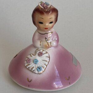 Vintage Josef Originals FEBRUARY American Beauty Mushroom Girl Figurine